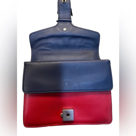 GUCCI Calfskin Crystal Snake Embroidered Dionysus Shoulder Bag White Red Blue - Picture 13 of 16